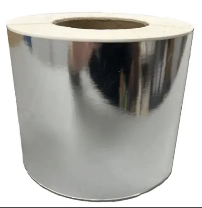 Custom Blank BOPP Roll Labels – White Clear Silver 3” Core Up to 2” FLAT PRICING