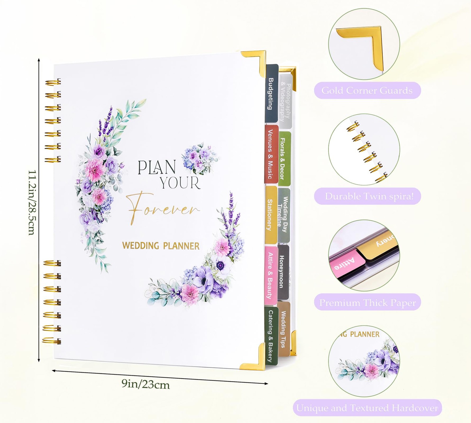 Bekesin Wedding Planner Book And Organizer For – 184 Pages Wedding Planning