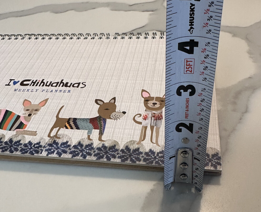 I Love Chihuahuas Weekly Planner Dog Lovers Made in Canada