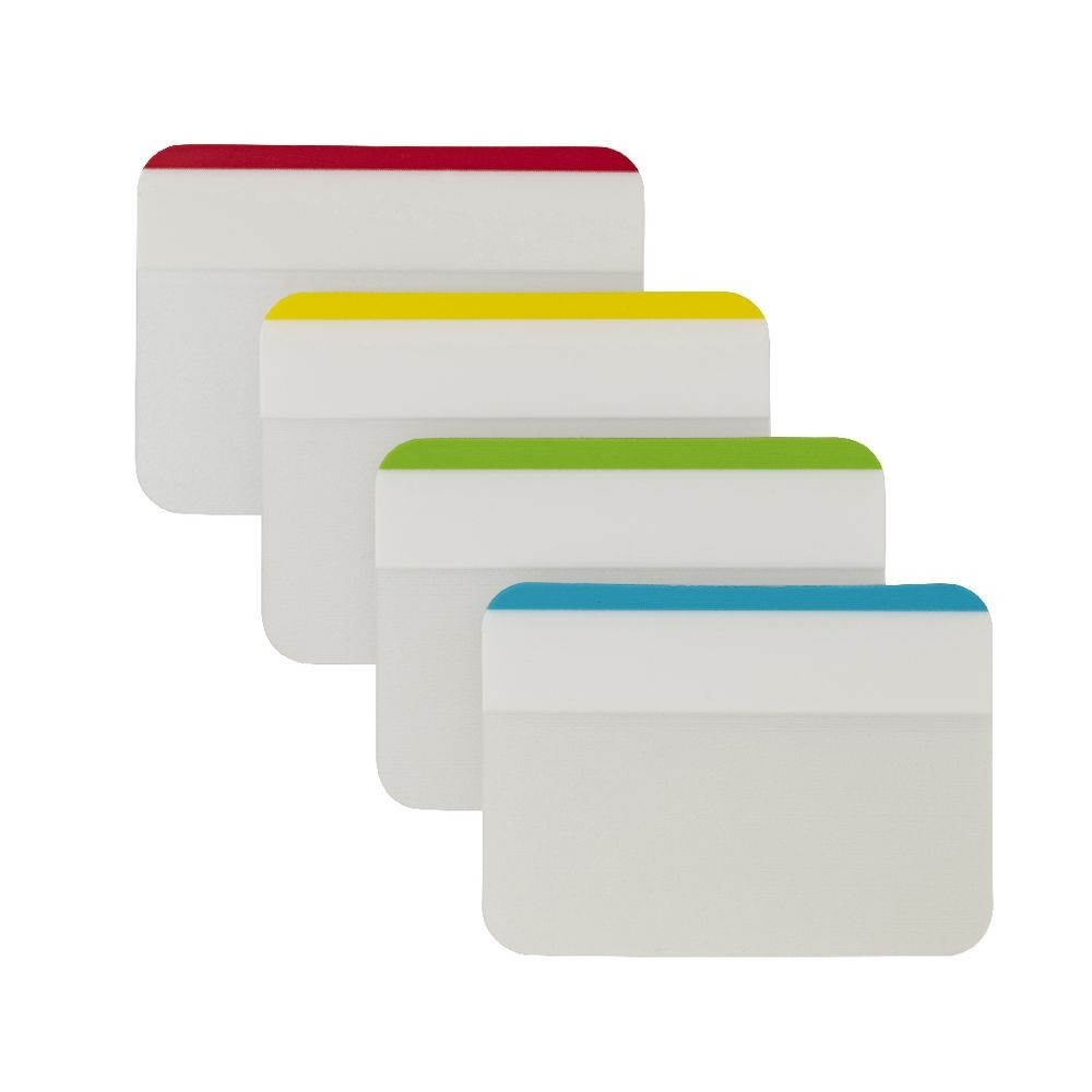J.Burrows Tabs 38 x 50mm Assorted 4 Pack Thin Strip (24 Tags) Free Postage