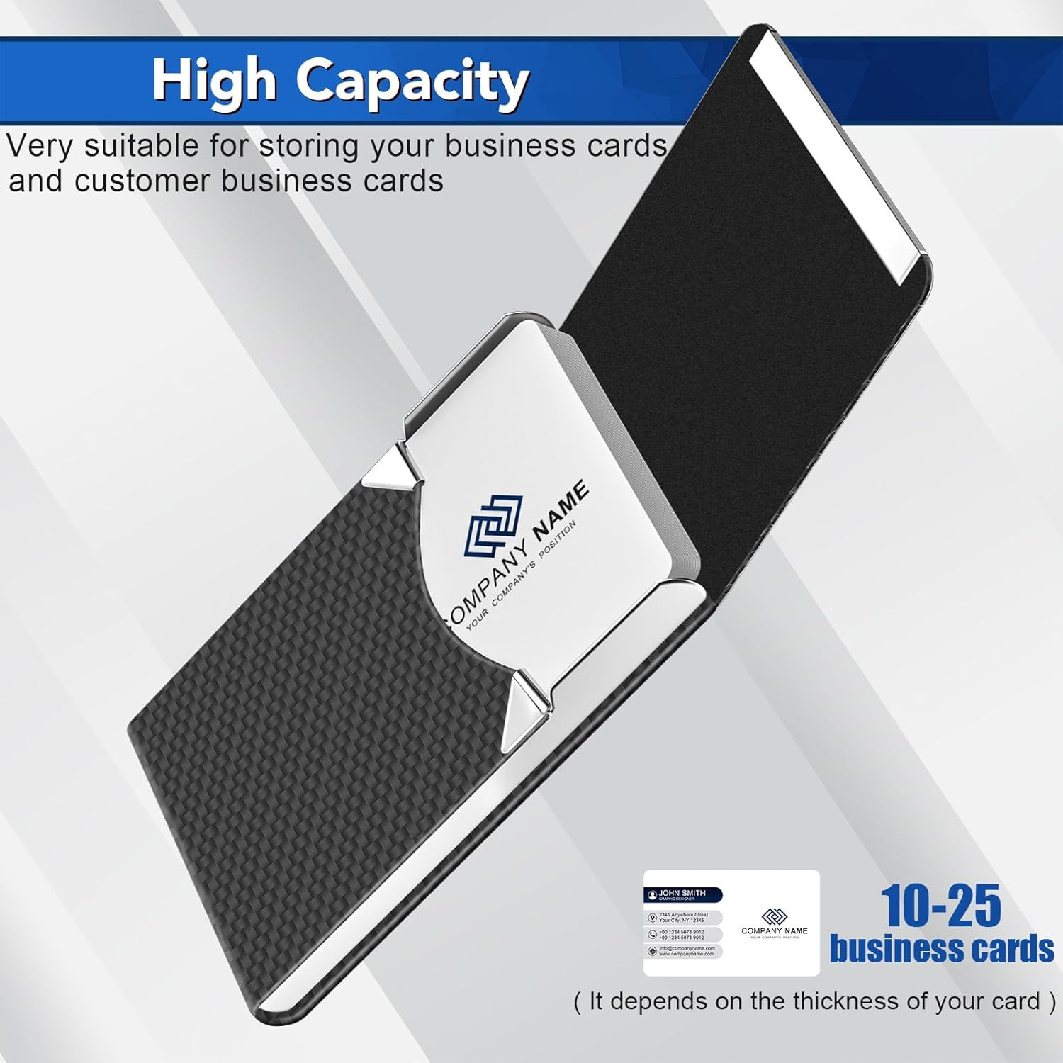 Business Card Holder, Metal Slim Business Card Case, Pocket Card Holder for Wome
