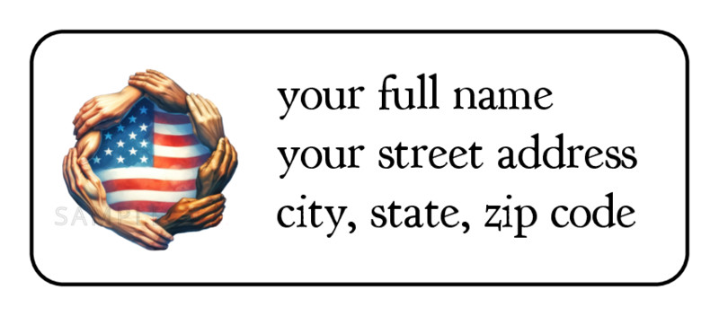 30 Memorial Day personalized return address labels stickers tags