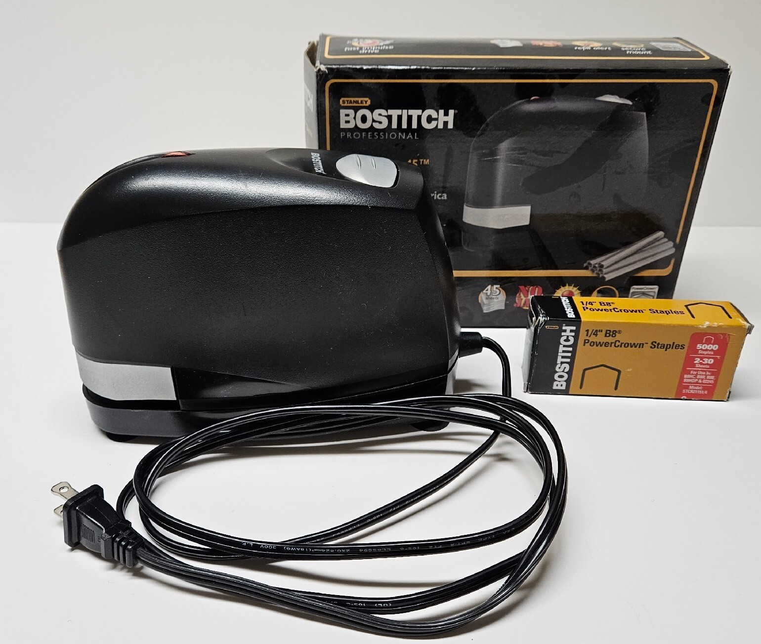 Bostitch B8 Impulse 45 Electric Stapler 45 Sheets Used Excellent Condition
