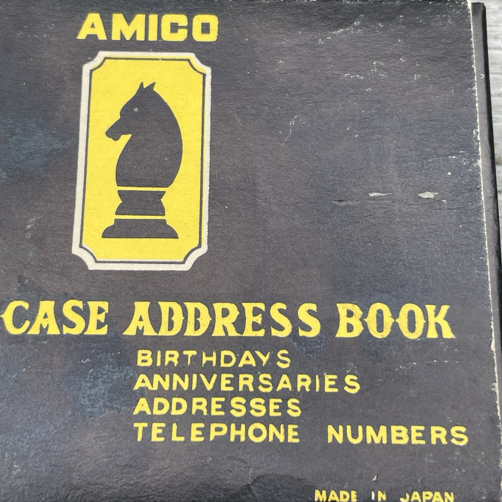 Rare Amico Miniature Suitcase Address Book And Dates File Case Holder Vintage