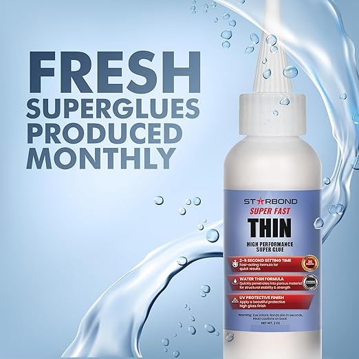 High-Performance Thin Cyanoacrylate Instant Adhesive Super Glue (2oz)