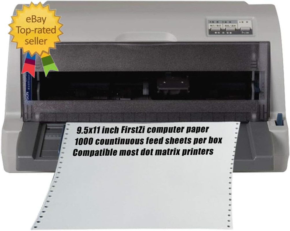 9-1/2 X 11 Inches Carbonless Continuous Forms Computer Paper, Printable NCR Copy