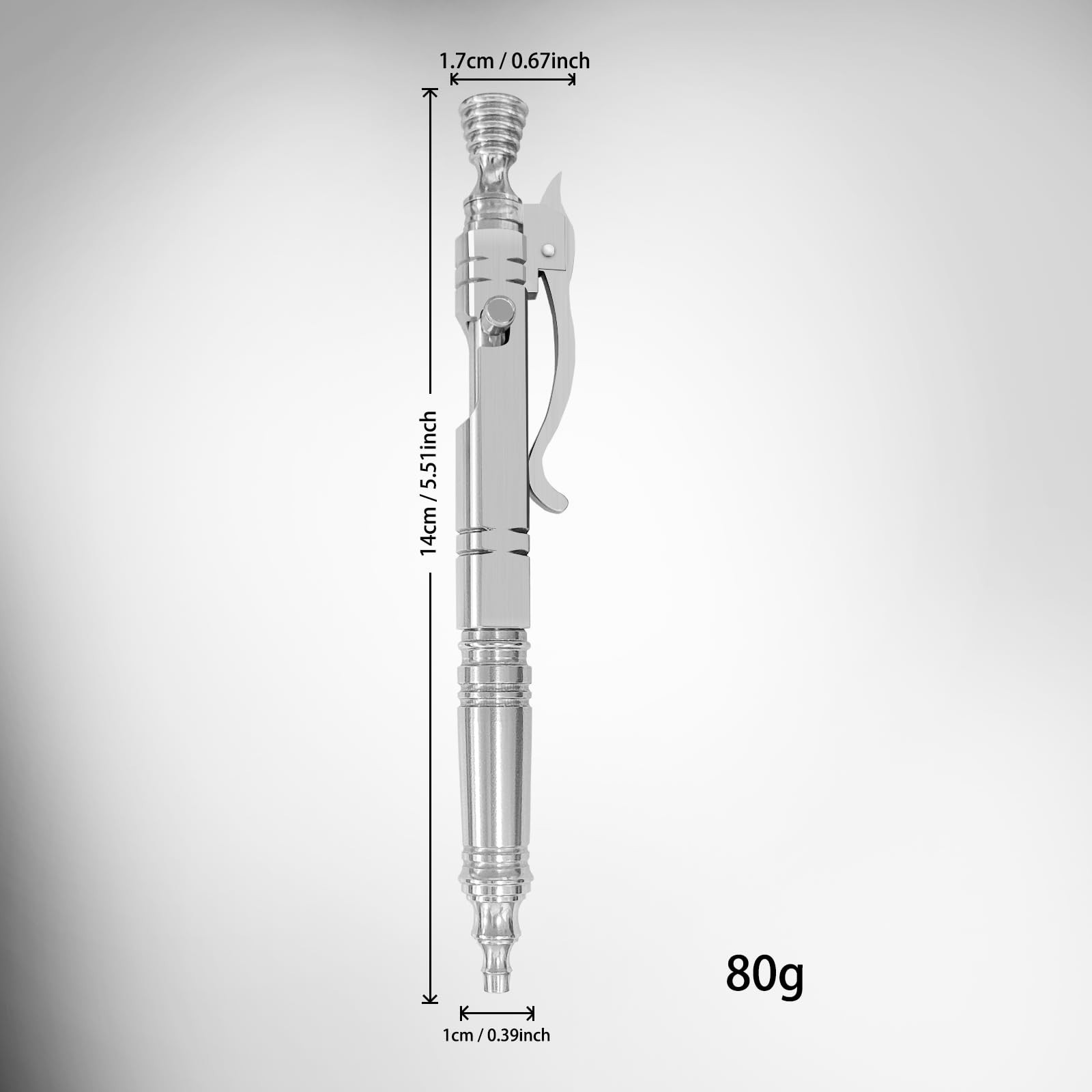 Luxury Bolt Action Pen: Heavy-Duty Stainless Steel EDC Ballpoint Pen with Ret…