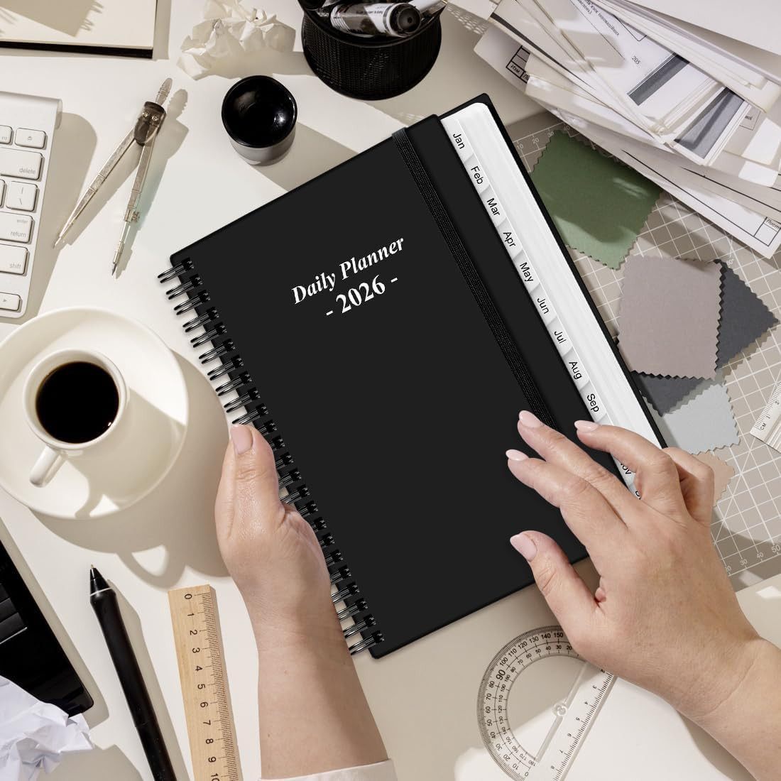 Daily Planner 2026 Full Page Per Day- 2026 Daily & Monthly Planner from January