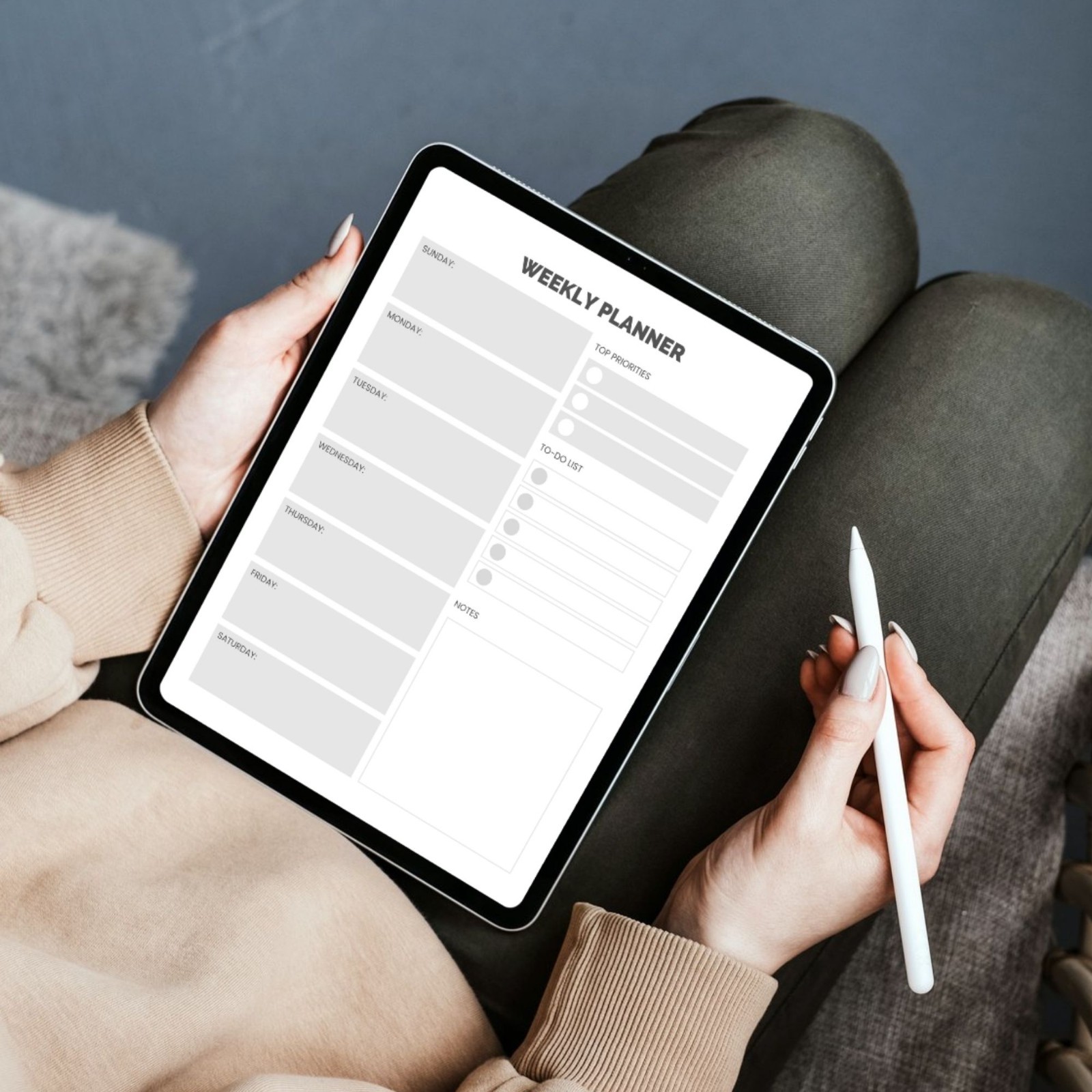 Weekly Digital Planner | Printable To-Do List | Download | Minimal Design