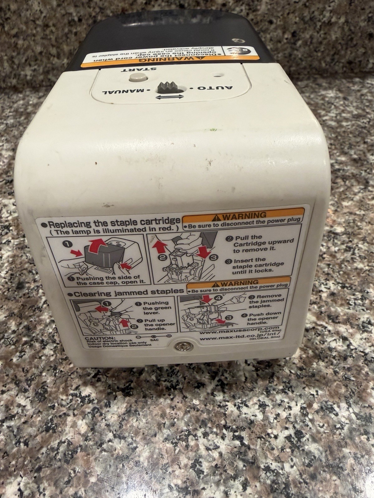 Working Max Electric Office Stapler Cartridge EH-70F Flat-Clinch Japan