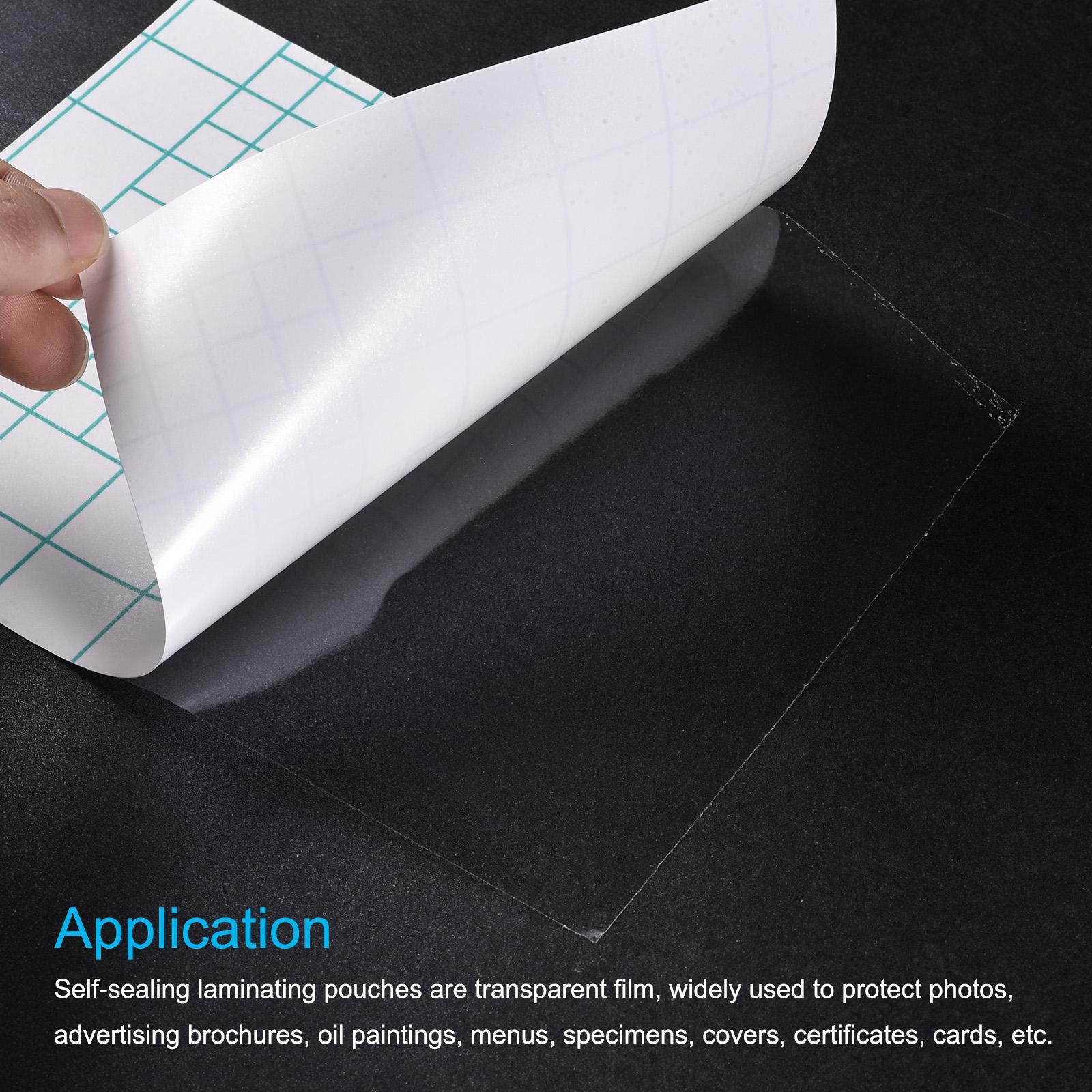 Self-Sealing Laminating Sheets A6 Lamination Film Clear, 150x110x0.26mm, 50pcs
