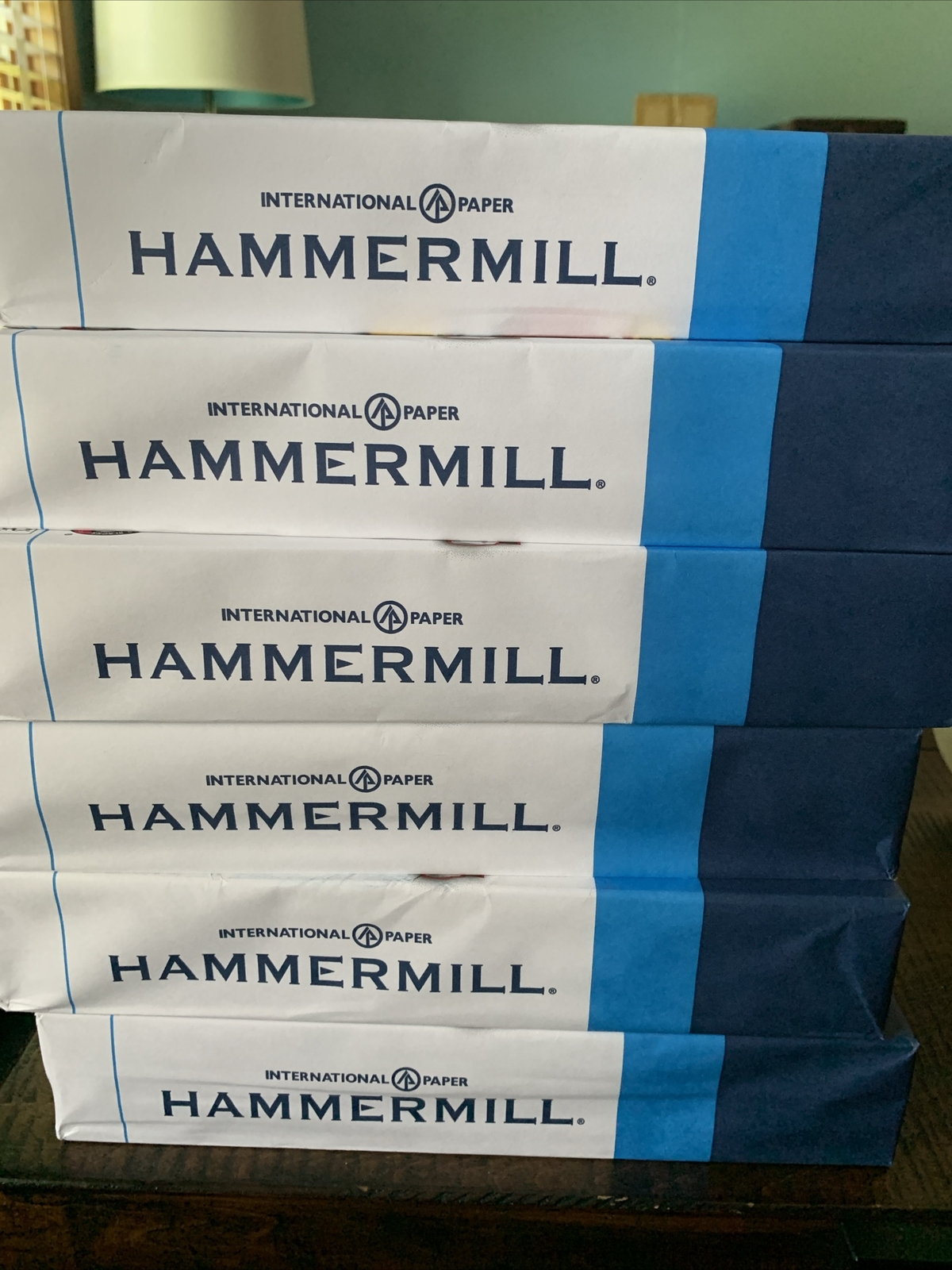 Lot Of 6 Pack Hammermill Bright White Copy Plus Paper 8.5″ x 11″ 500 Sheet Each