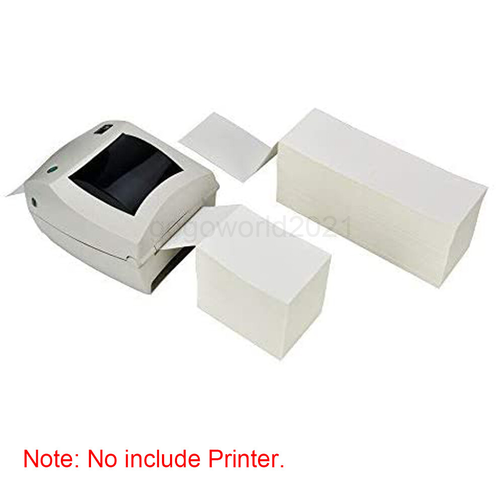 4000-60000 4×6 Fanfold Direct Thermal Shipping Labels for Zebra & Rollo Printer
