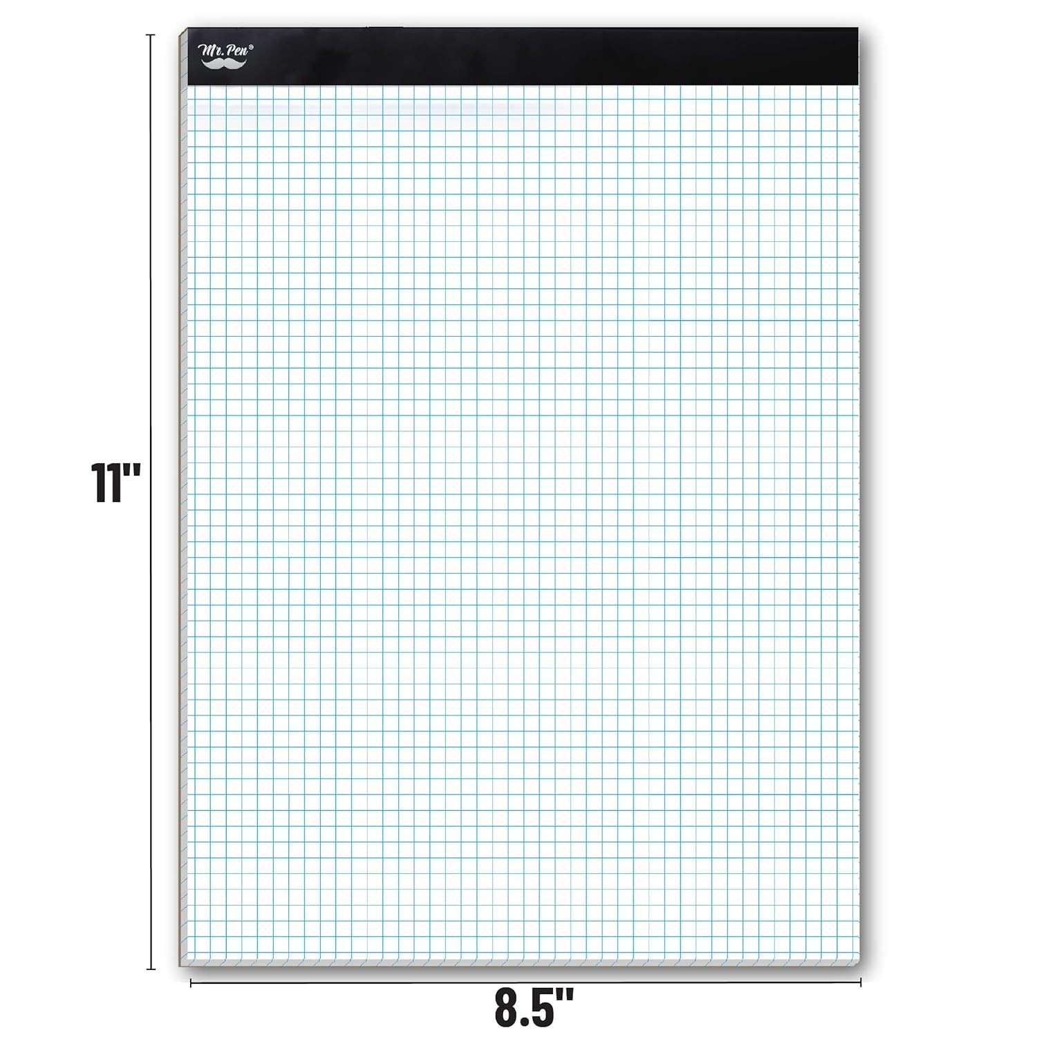 Durable 11×8.5 Graph Paper Pad – 4 Squares per Inch, Ideal for Precision Work