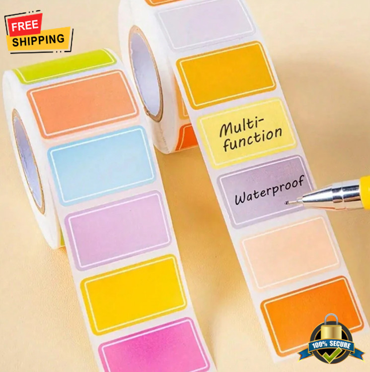 500PCS Waterproof Color-Coded Index Tabs Sticky Labels for Organizing & Tagging