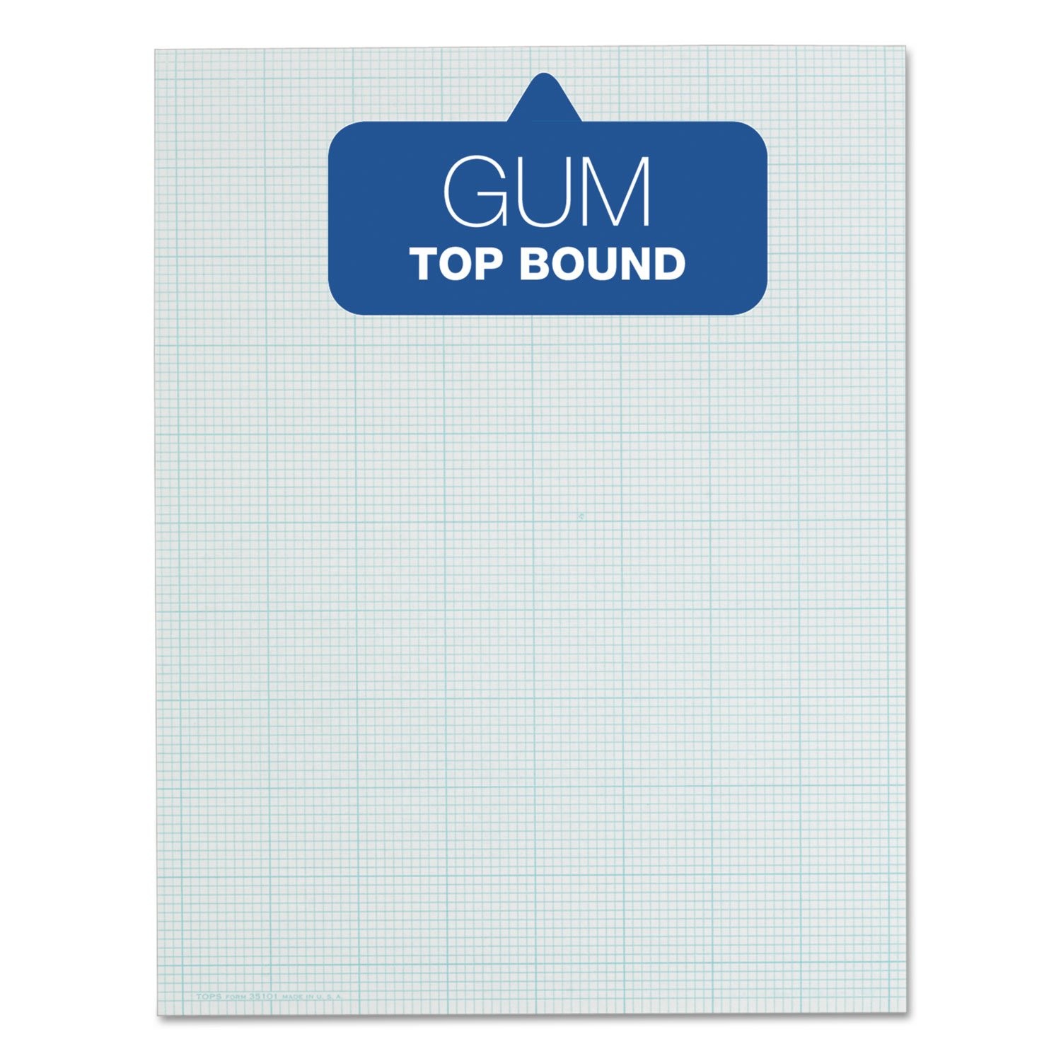 TOPS Cross-Section Pads, 8-1/2″ x 11″, Glue Top, Graph Rule (10 x 10), 50 She…