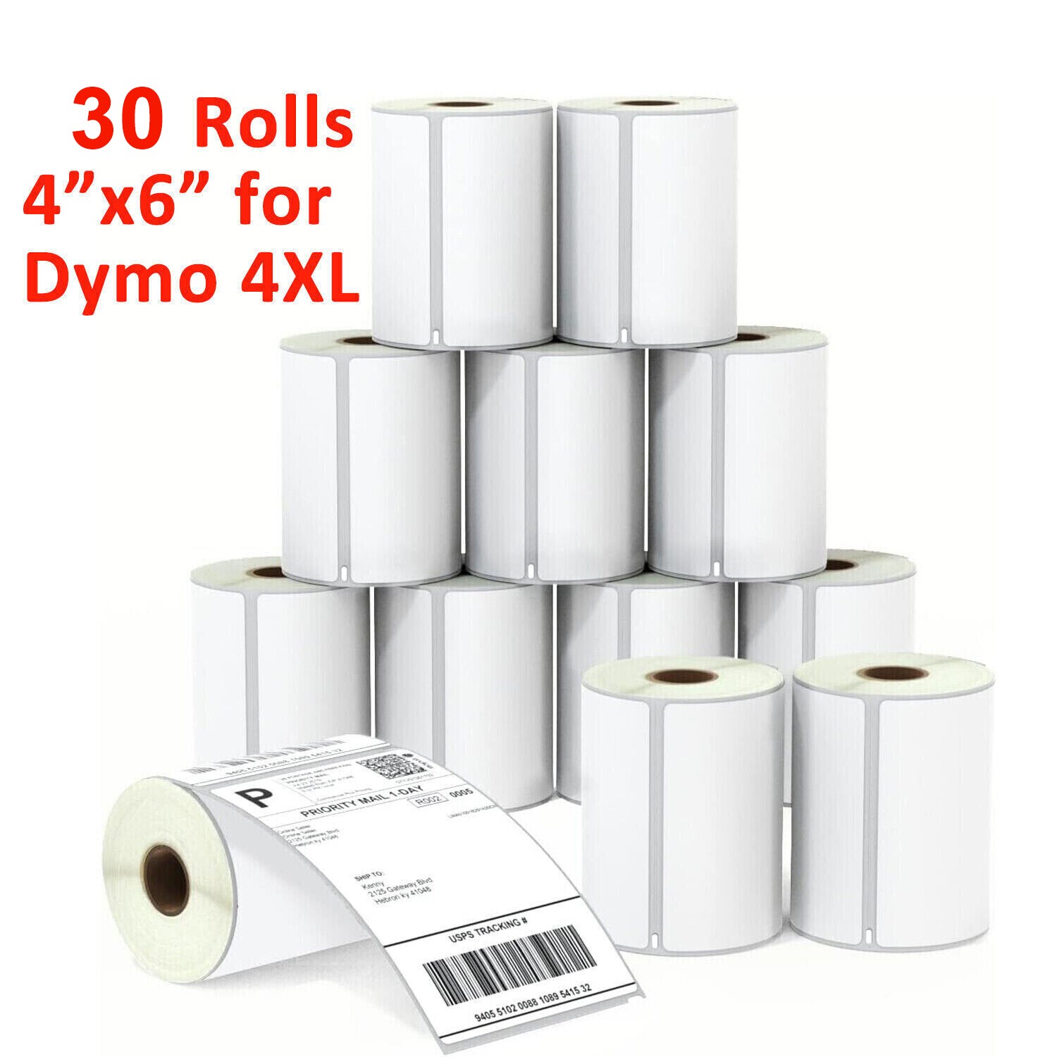 4″x6″ Thermal Shipping Labels 220/Roll Compatible with Dymo 4XL Printer 1744907