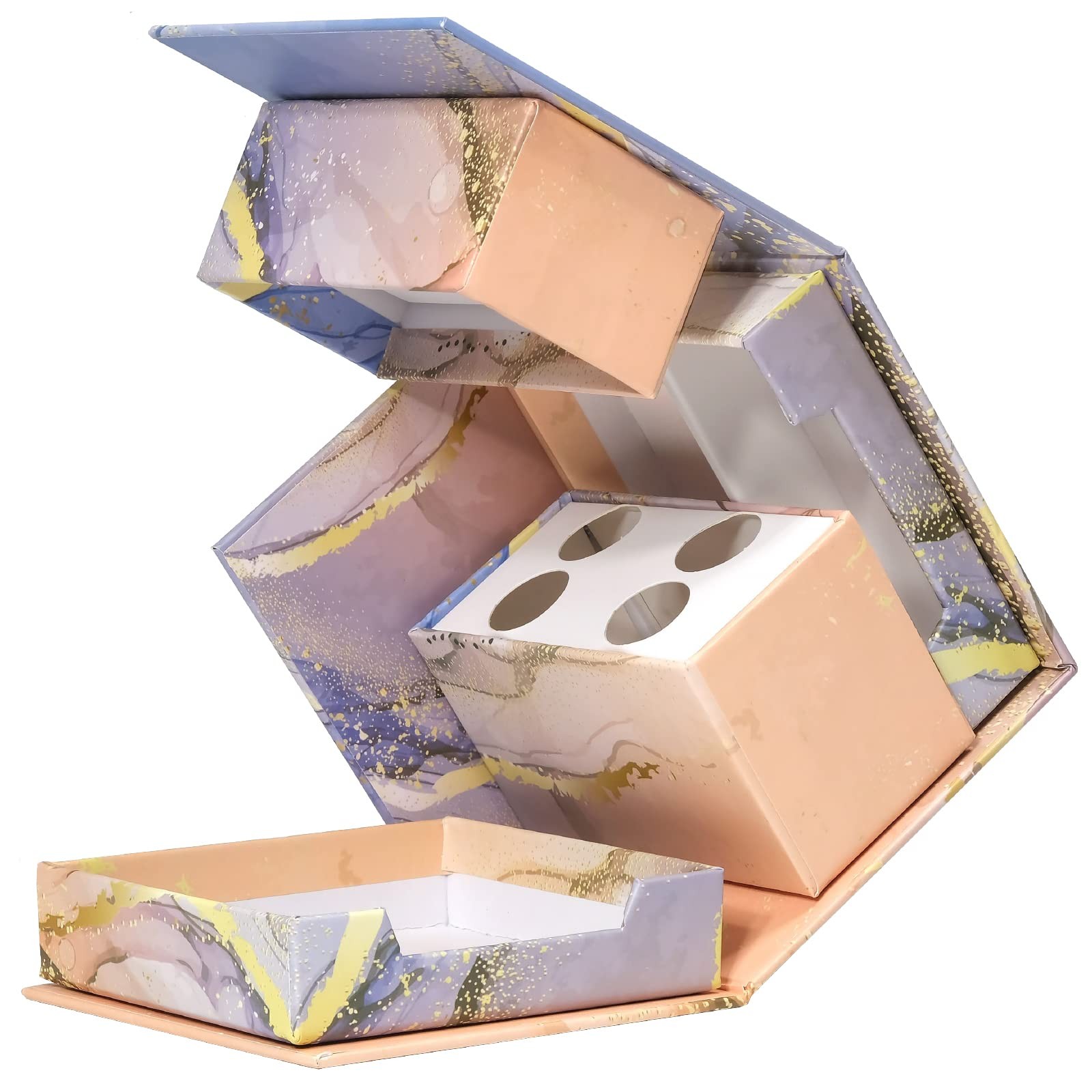 Global Printed Products Designer Printed Folding Desk Organizer, Includes Sta…