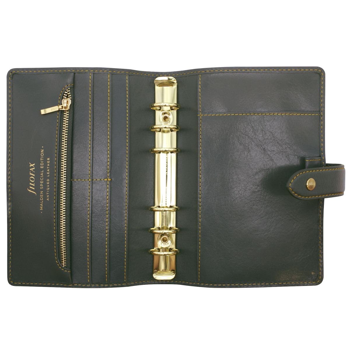 Filofax Malden System Planner, Bible Size, Charcoal, 022693 (Genuine Imported Pr