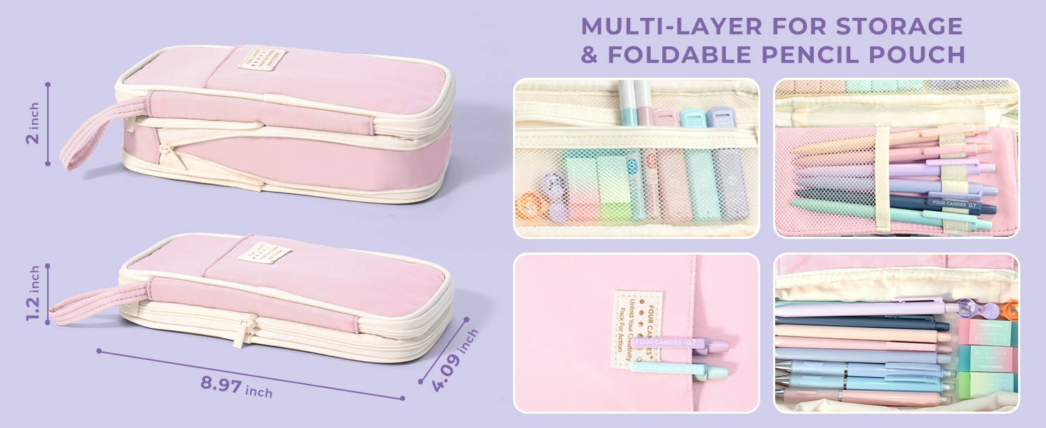 36PCS Aesthetic School Supplies, Mechanical Pencils 0.5mm, 0.7mm, 0.9mm & 2.0mm