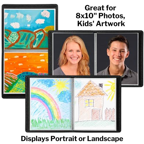 Dunwell 8×10 Photo Album Binder,24 Pocket Bound Presentation Book,48 Pages