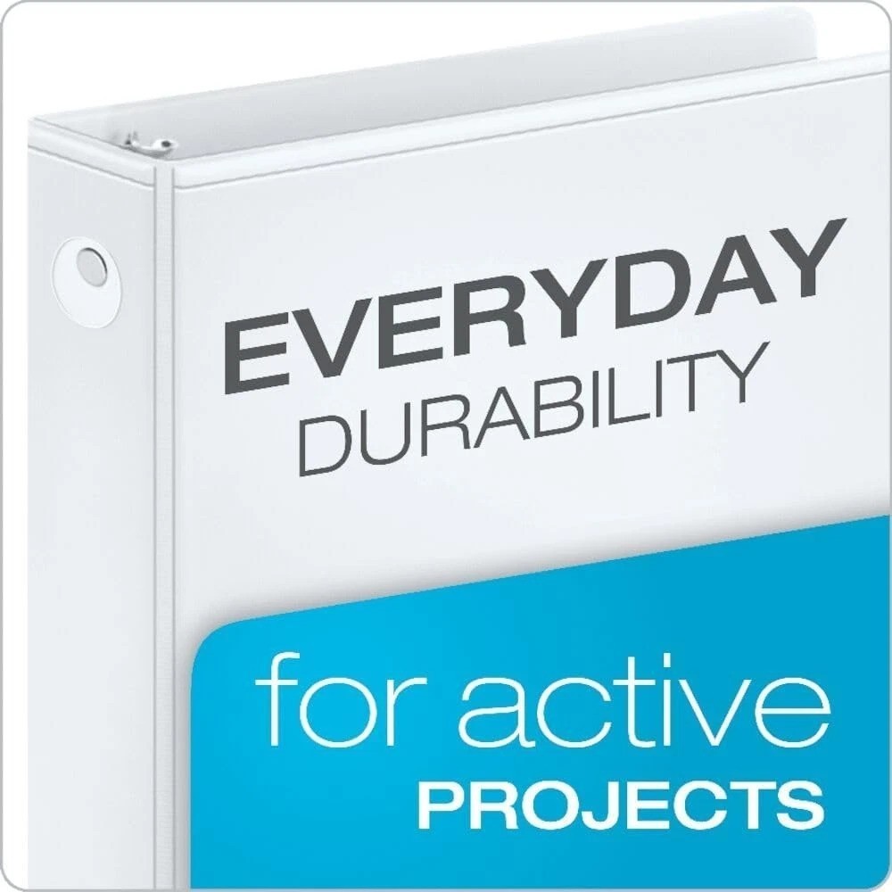 Economy 3-Ring Binders, 2″, Round Rings, Holds 475 Sheets, ClearVue Presentat…