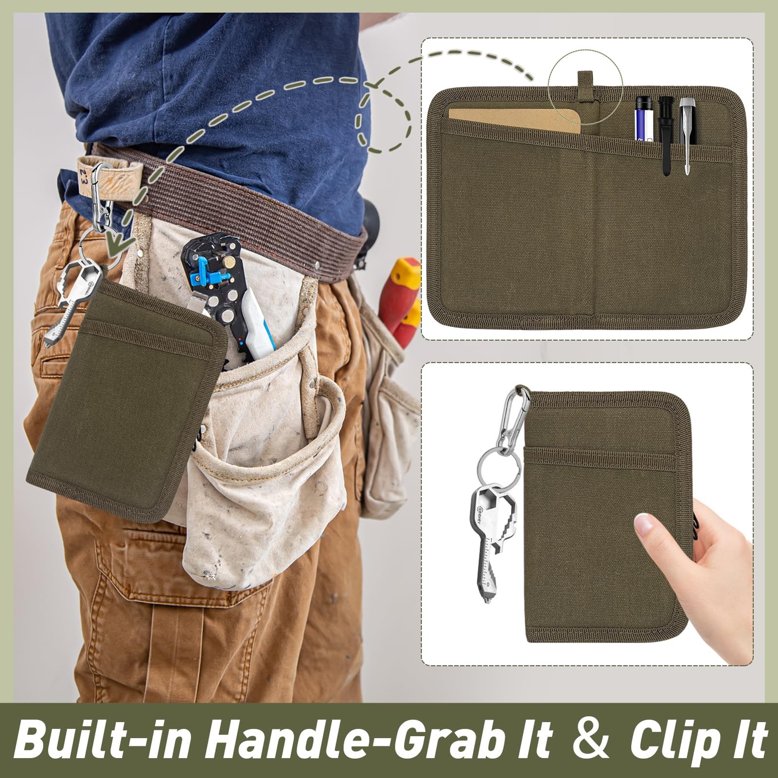 Journal Cover set fits for Field Notes Moleskine 3.5×5.5 In Olive