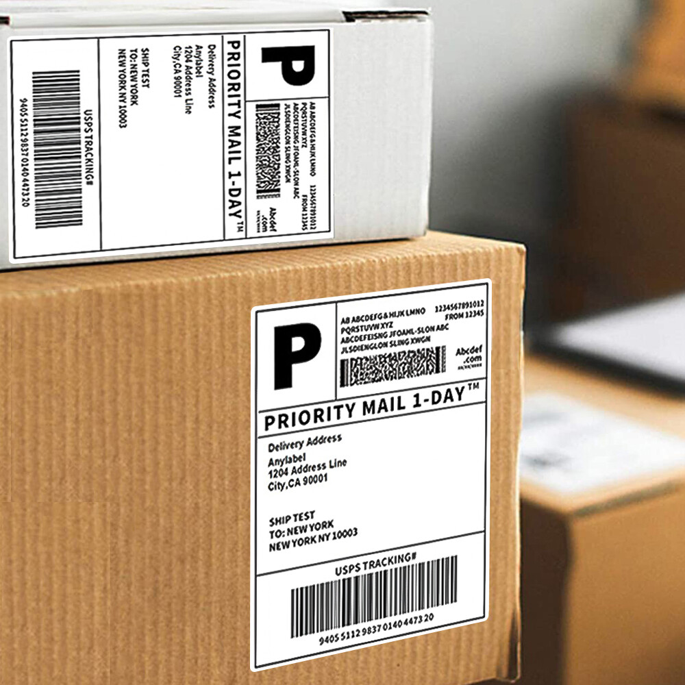 4″x6″ Direct Thermal Shipping Labels for Zebra &Rollo Printers Fanfold and Rolls