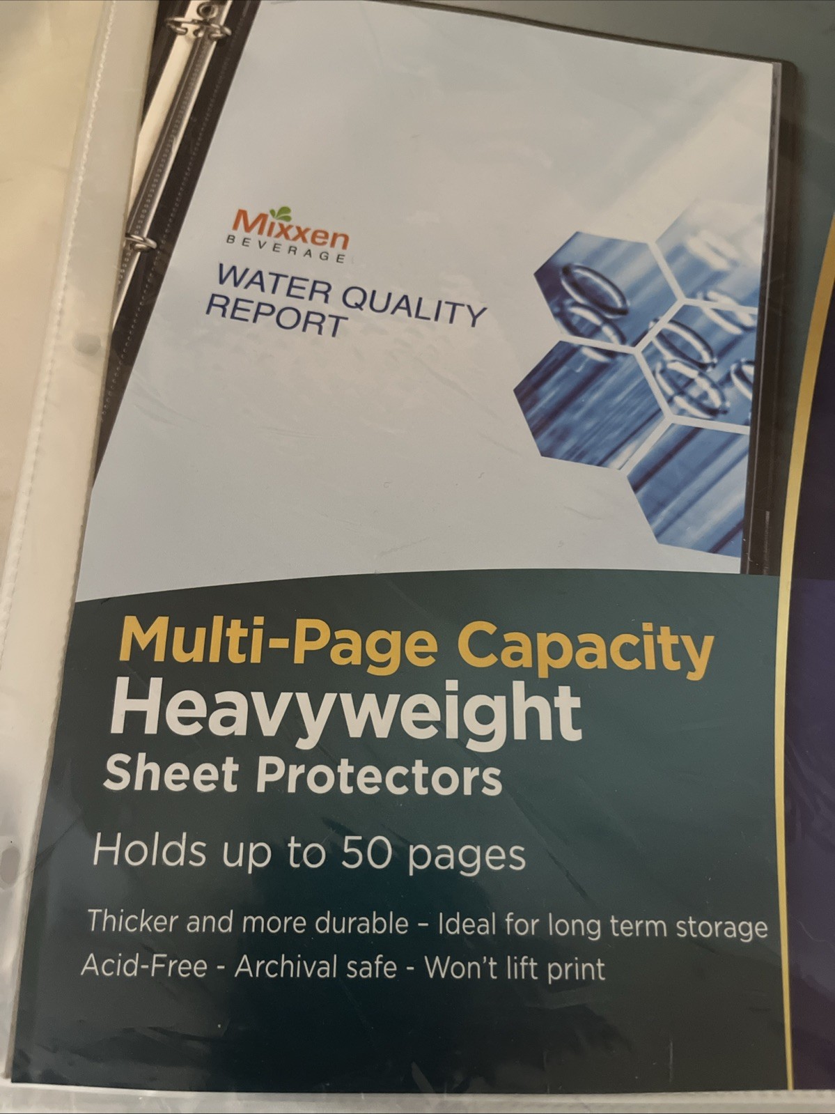 Clear High-Capacity Sheet Protectors Hold 50 Sheets HW 25 Pages Avery 74171