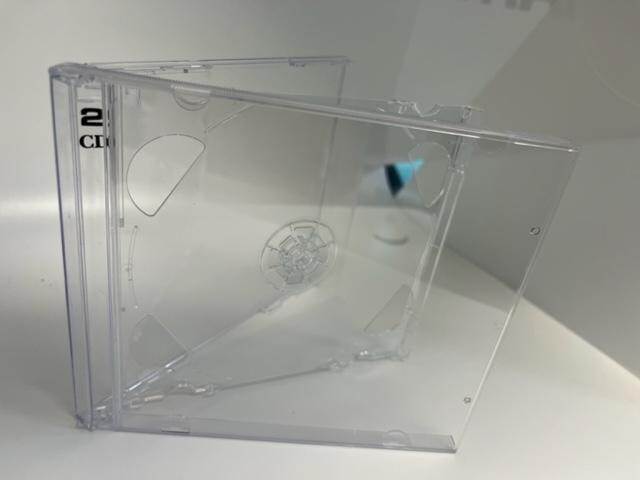 10 NEW TOP QUALITY 10.4mm DOUBLE (2) CD JEWEL CASES W/ CLEAR TRAY PSC36CAN