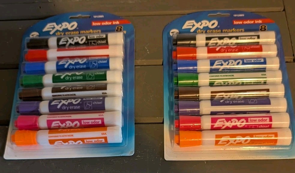 eBay Listing: Lot of 2 EXPO Dry Erase Marker Sets (8 Count Each)