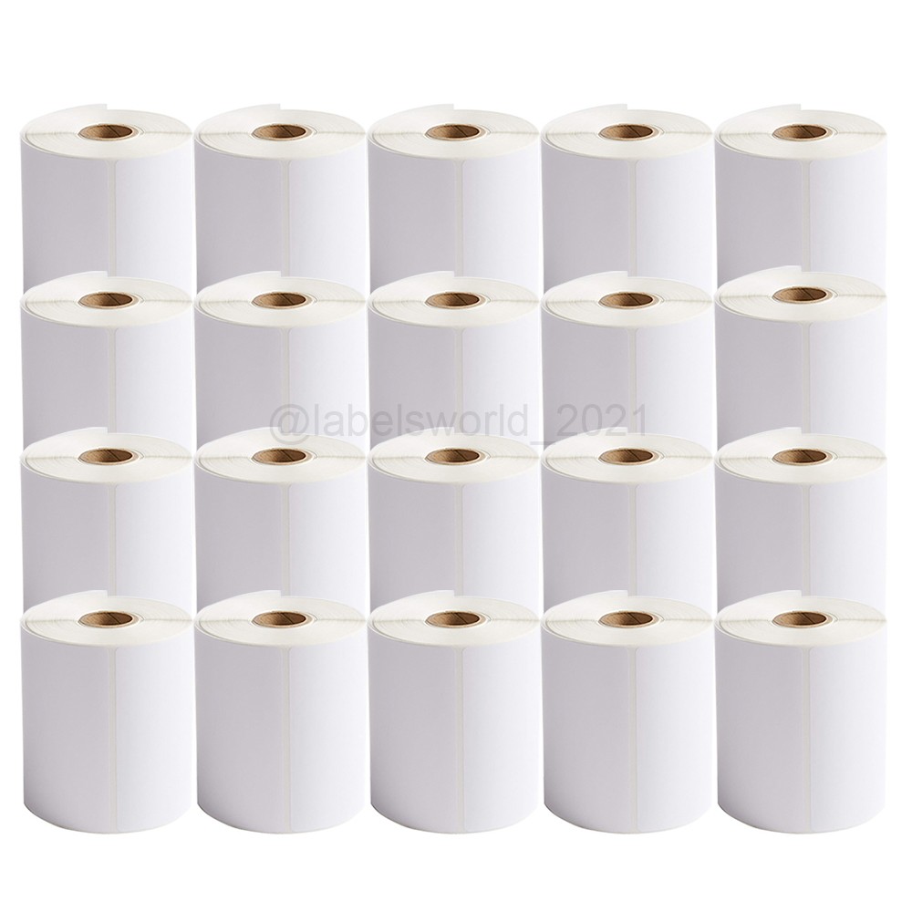 20 Rolls 4″x6″ 250 Direct Thermal Shipping Labels For Zebra Eltron ZP450 LP2844
