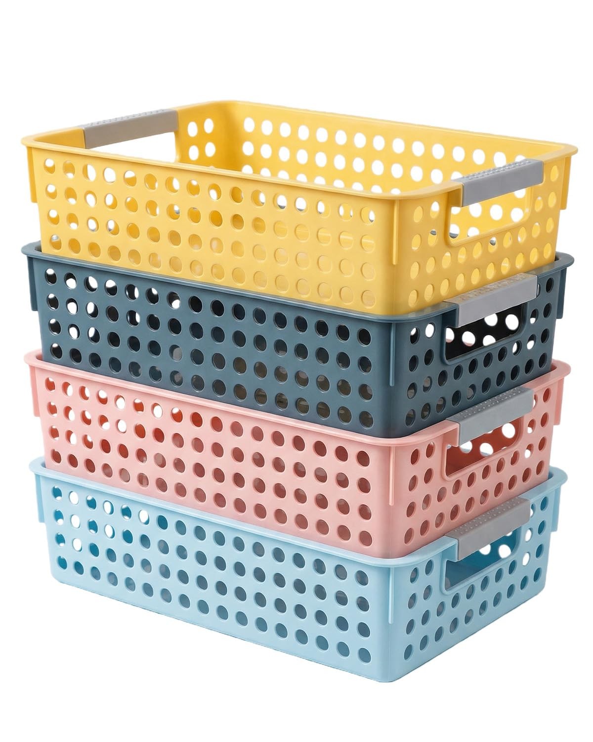4 PK Paper Trays For Classroom Plastic Turn In Baskets For Teachers Office
