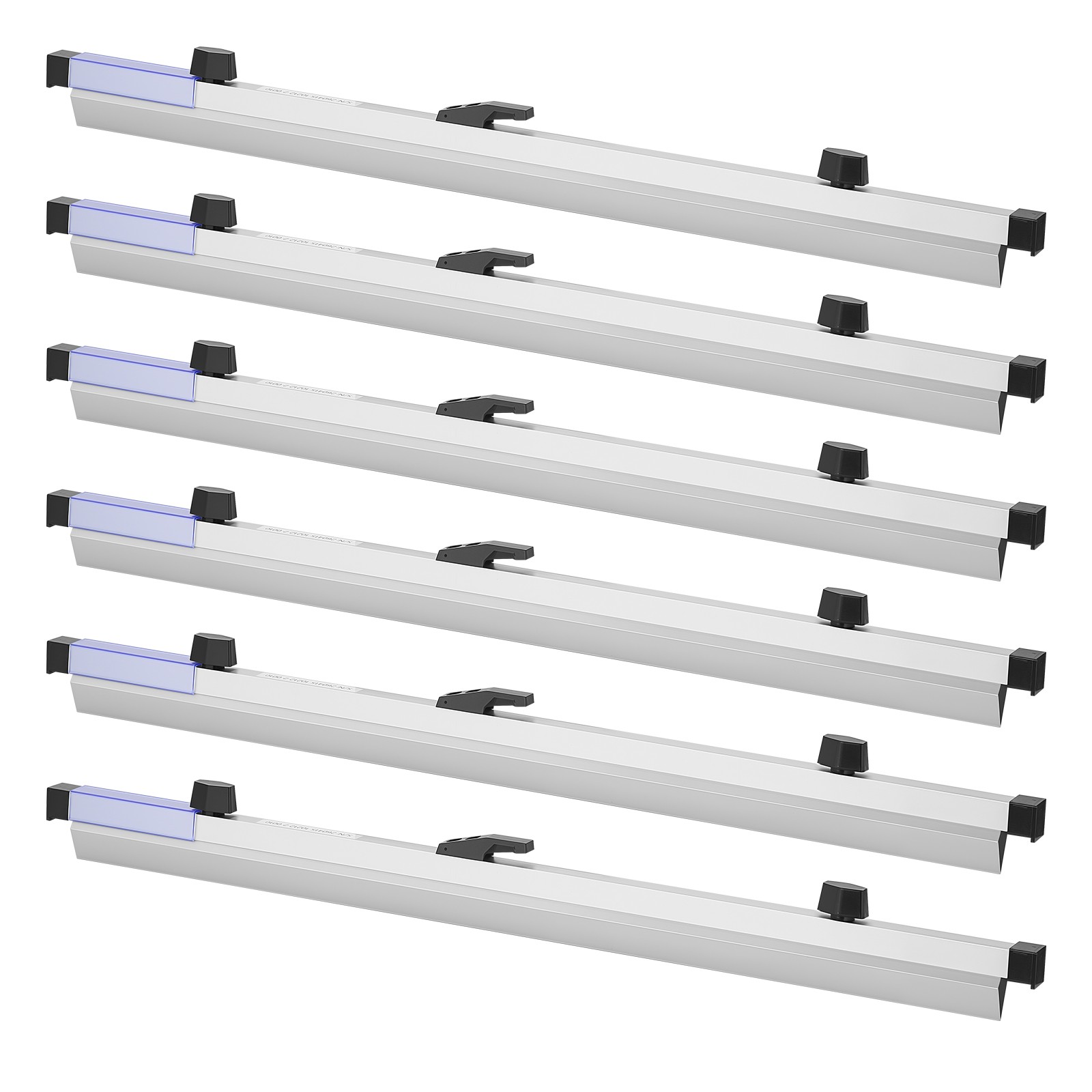 Uimoso 24-Inch Blueprint Hanging Clamps, Binding Strips, 6-Pack