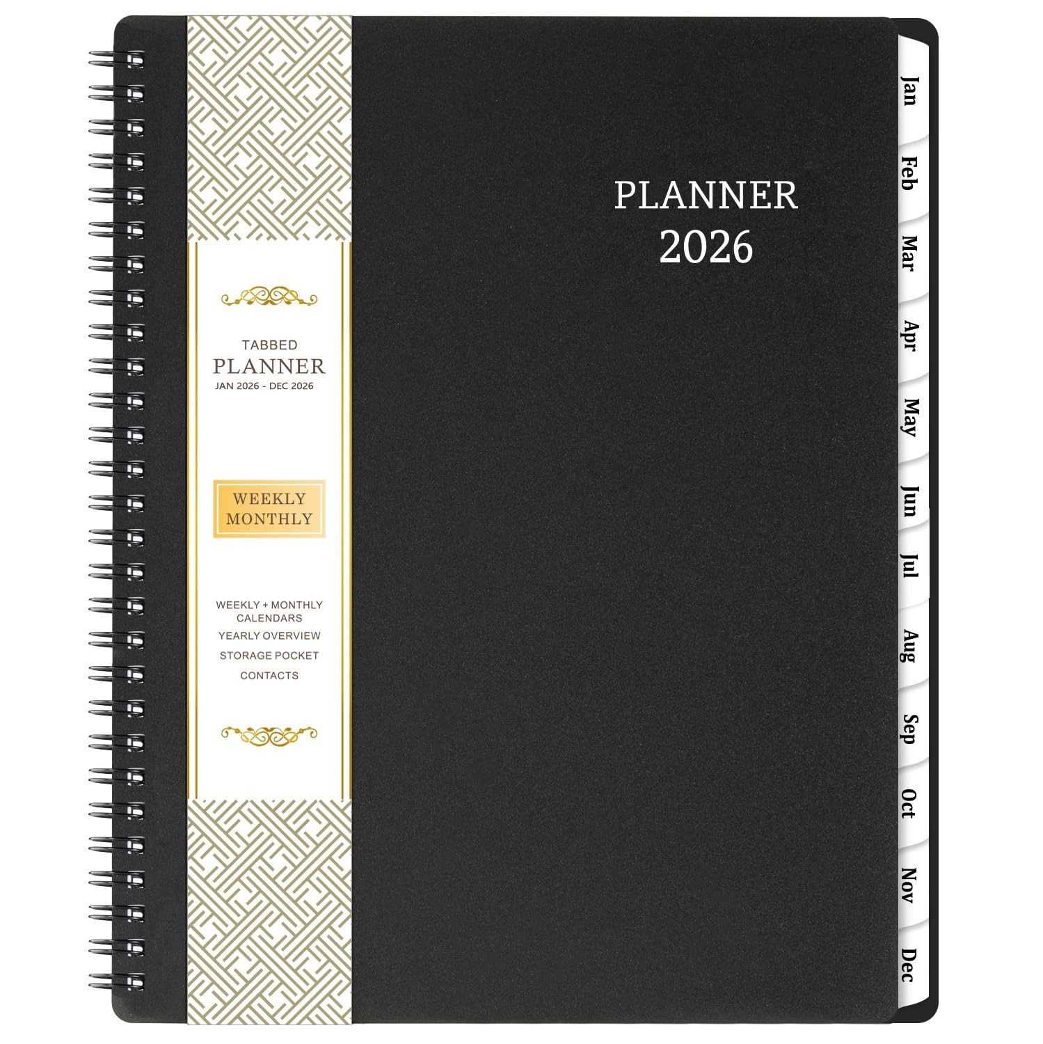 2026 Weekly & Monthly Planner, 8″x10″, Jan-Dec, Time Management Calendar