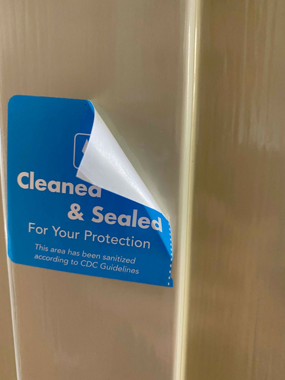 Cleaned & Sealed Tamper Seal Blue Safety Labels | 2 x 4″ inch – 500 Pack