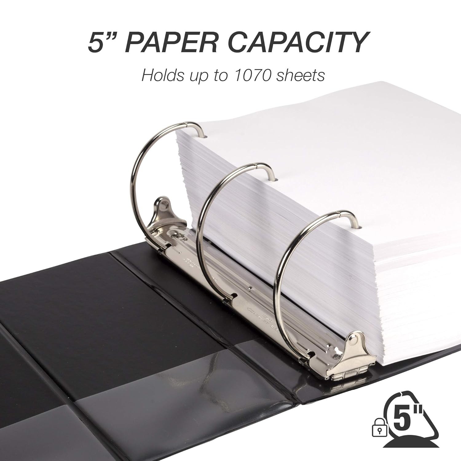 Locking D-Ring 5 Inch Binder – Sustainable, Archival-Safe, American-Made Quality