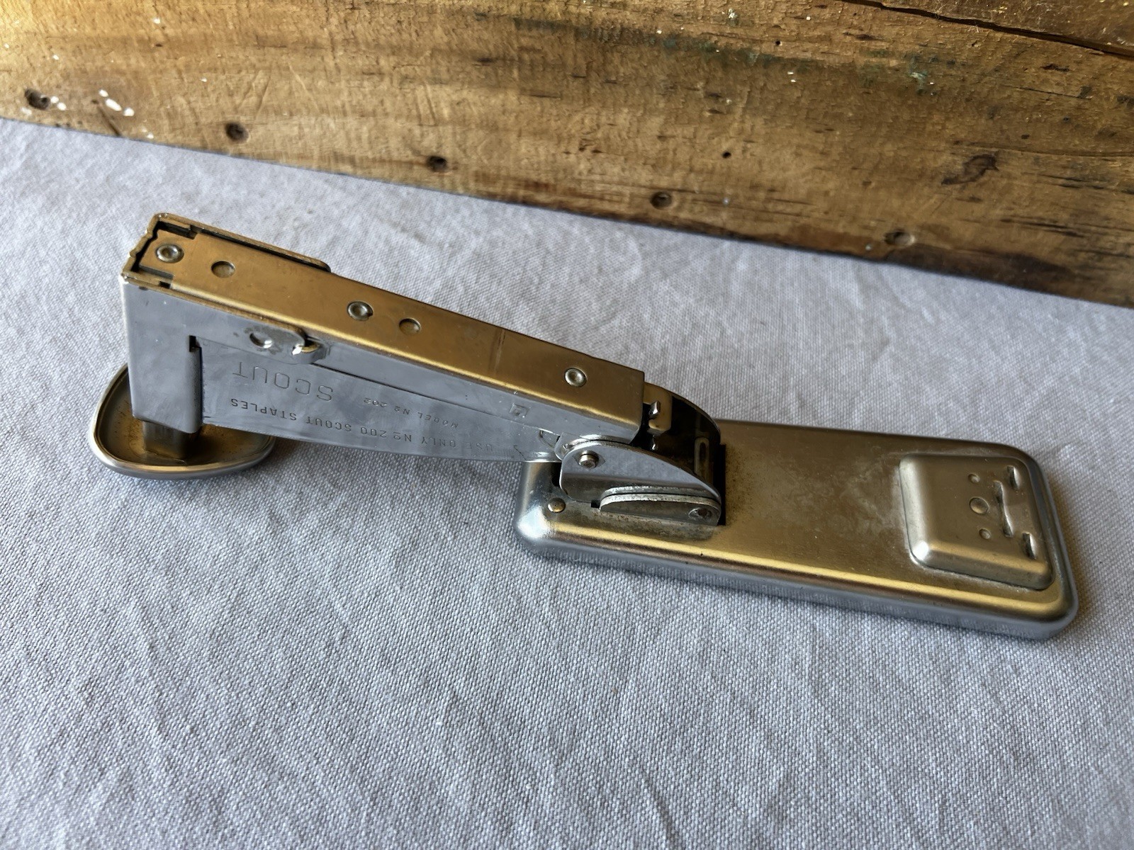 Vintage Scout Model 202 Stapler AC Fastener Corp Chicago Art Deco USA 1930s 40s