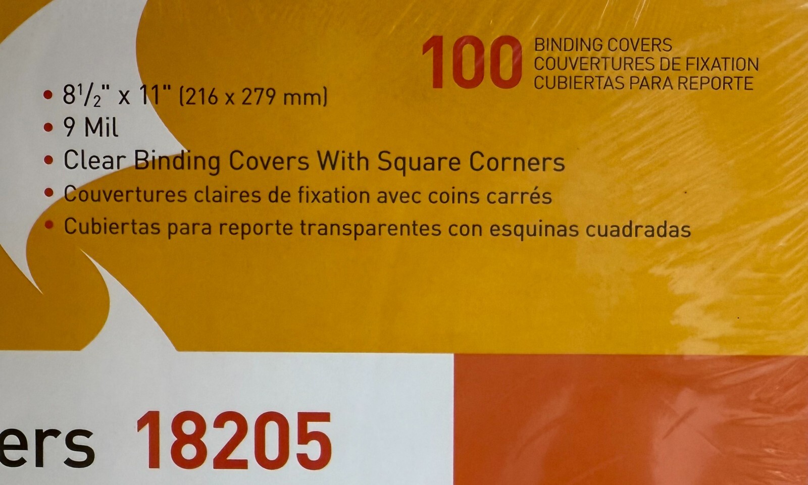 Sparco 100 Binding Covers 18205 8 1/2″ x 11″ (New/Unused)
