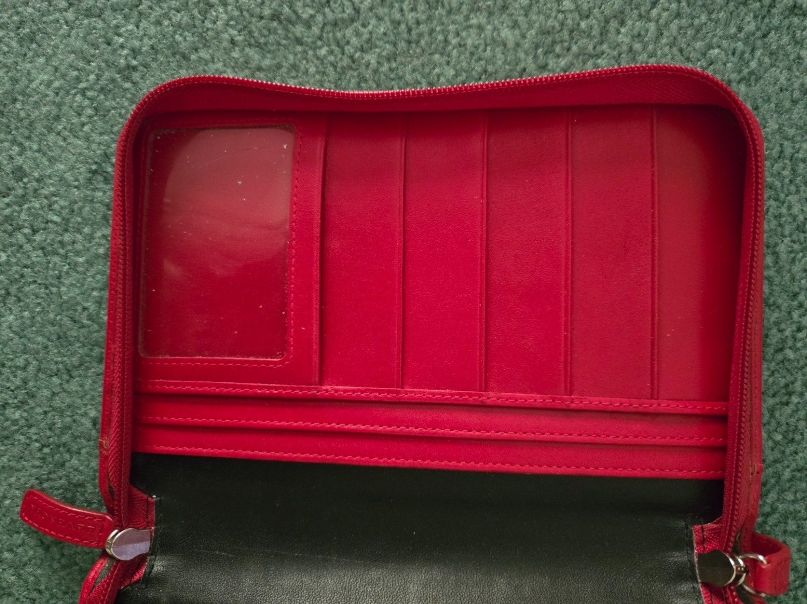 SET Levenger red leather agenda/notebook compact size + 350 circa refill paper