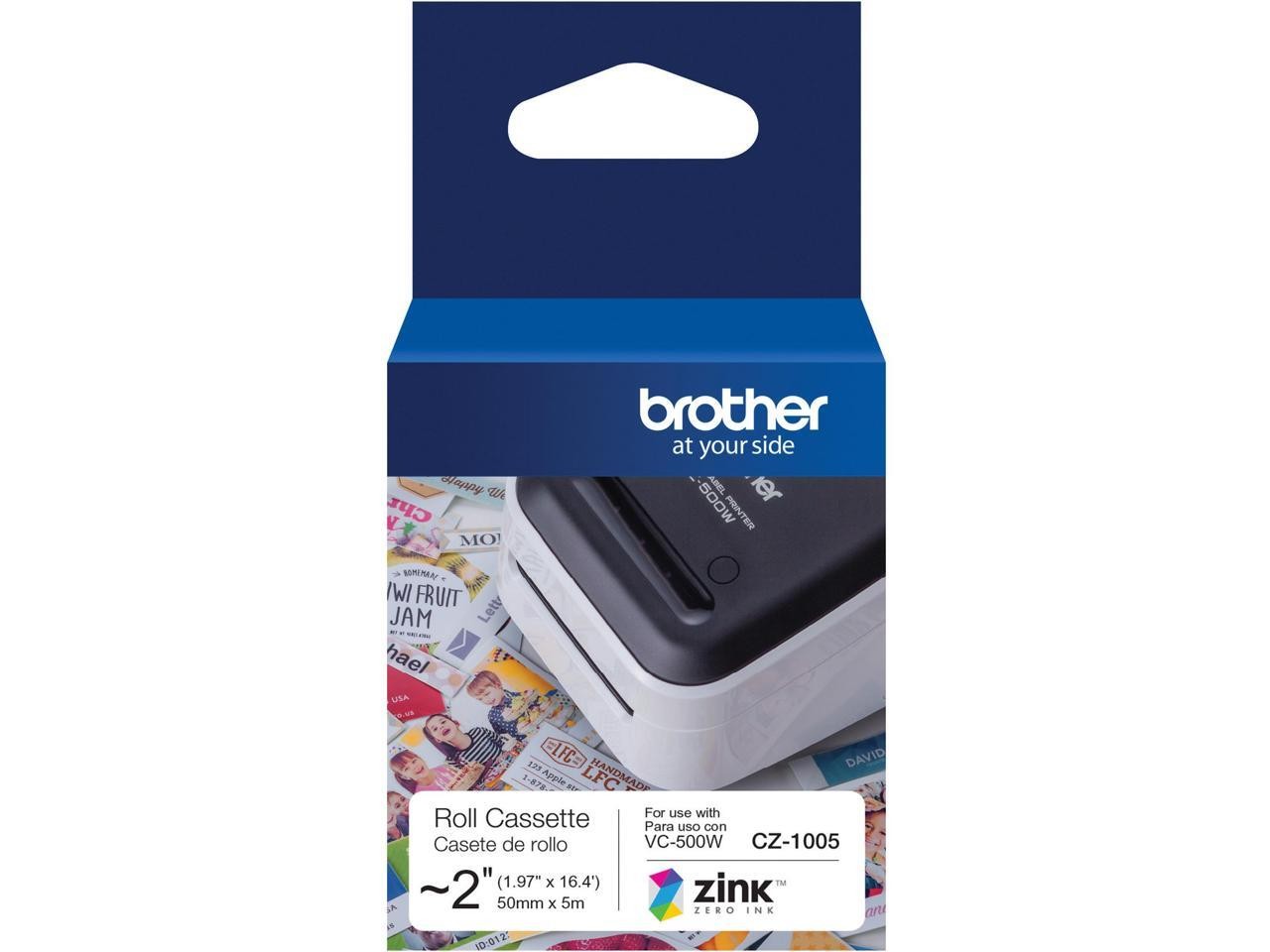 Brother Genuine CZ-1005 continuous length ~ 2 (1.97″) 50 mm wide x 16.4 ft. (5