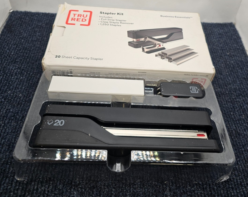 (QTY 2) TRU RED TR58081 Desktop Stapler Pack – Stapler, Staple Remover, Staples