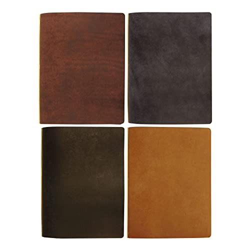 DESIGNPHIL A5 Plotter in Beige Ebro Leather Binder with 11mm Rings