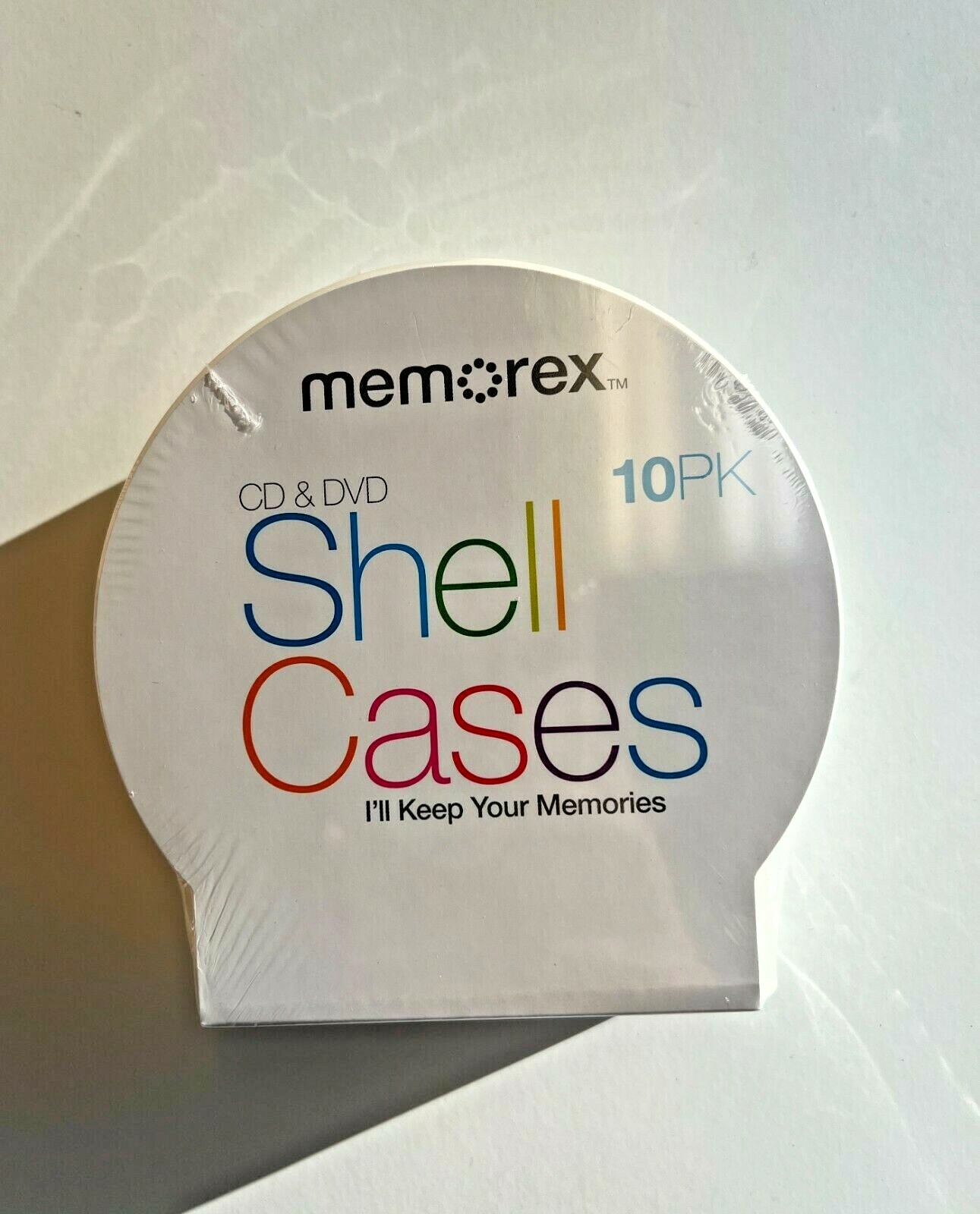 10PK New Memorex CD & DVD Clear Shell Cases Thin Clam Shell C-SHELL