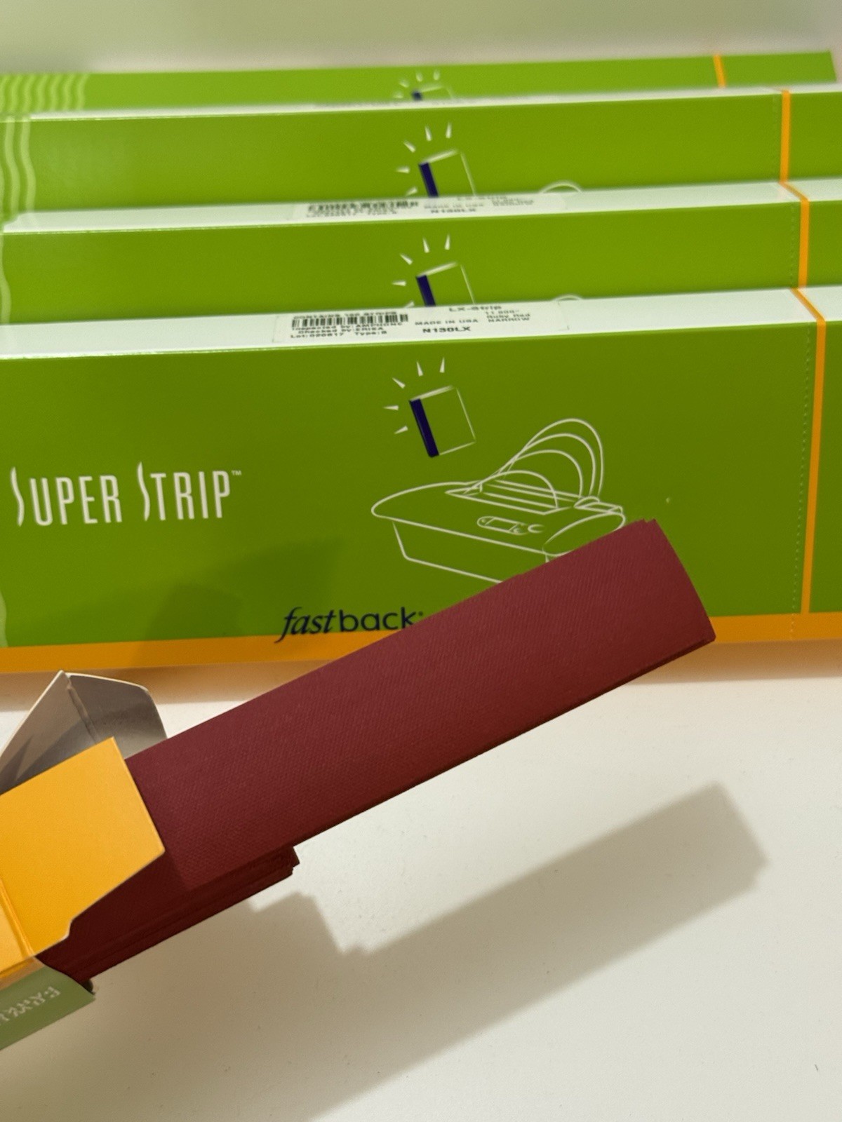 Lot of 5 – Powis 11″ Ruby Red Narrow Super Strip LX Strip N130LX – 100 Per Box