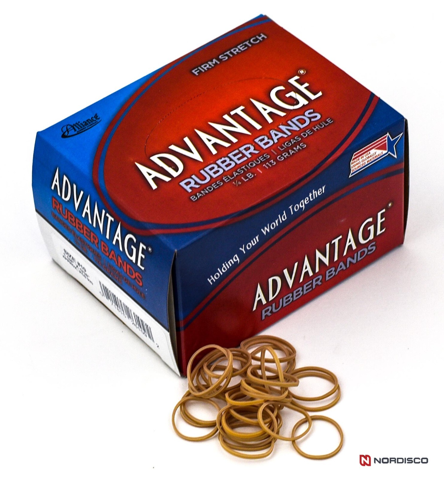 Alliance 26109 Advantage Rubber Bands, Size 10, 1-1/4 x 1/16″, 1/4 LB Box