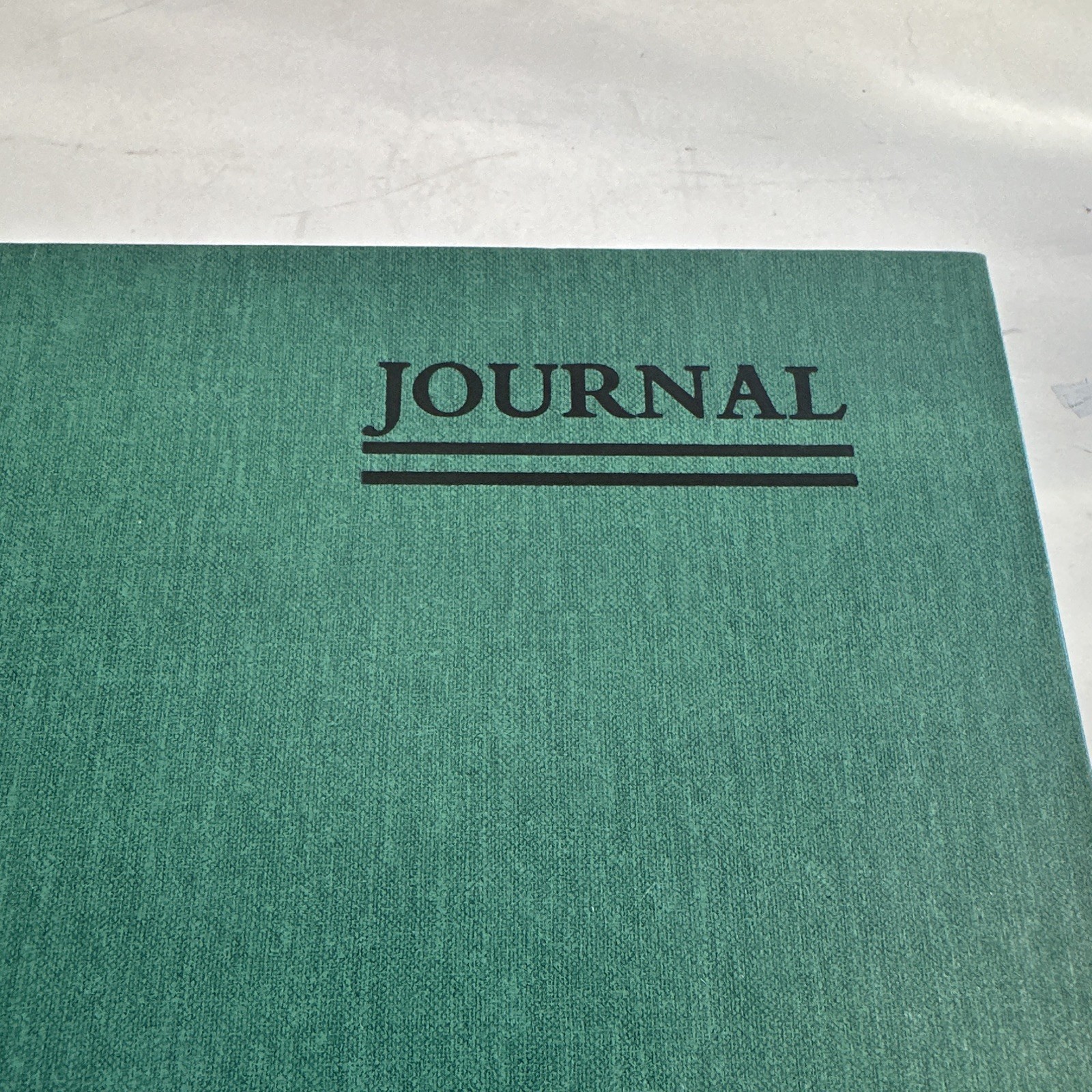 National 56-132 Green Cloth Hardcover Journal Record Book, Numbered Pages