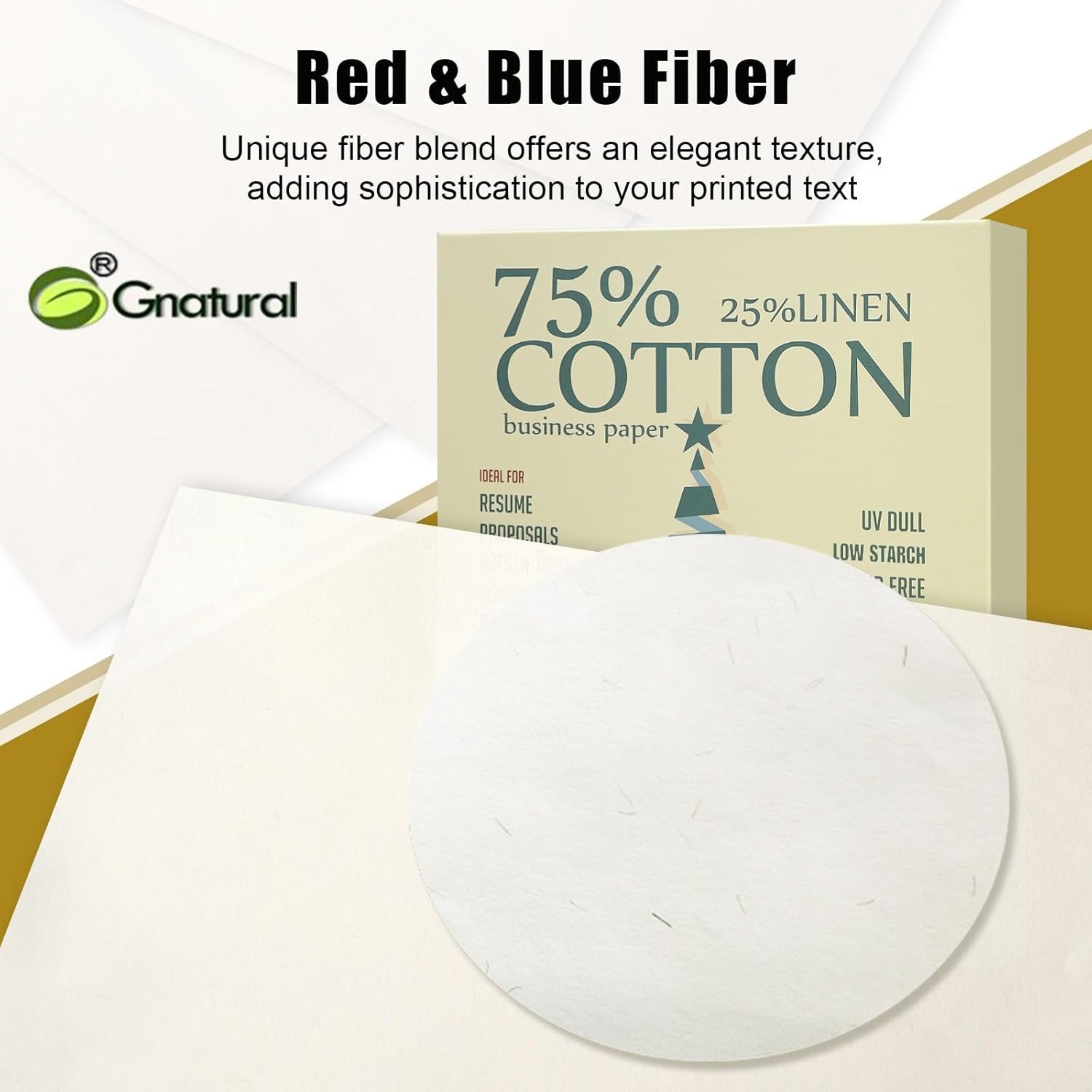 75% cotton 25% linen business paper ivory 85gsm 8.5w x 11l resume paper Won’t