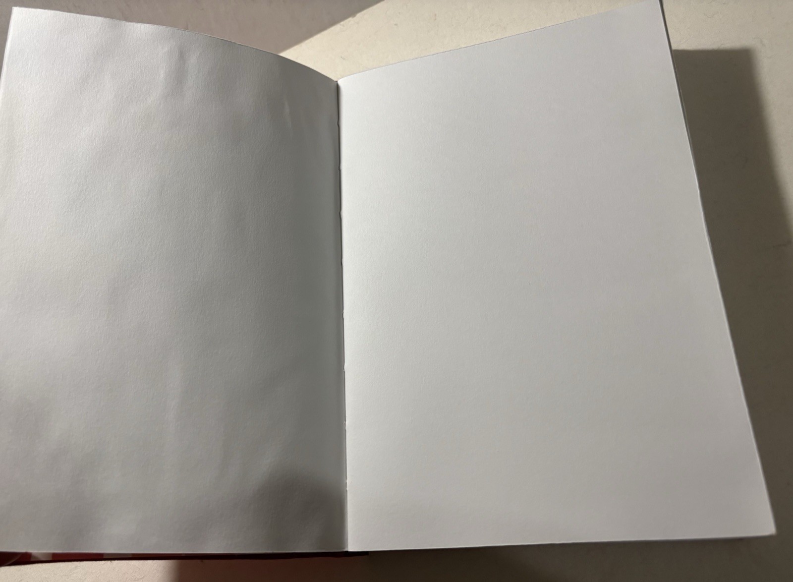 Handmade (Duck Canvas Fabric) Red Blank Sketchbook Journal 9 in. X 6 in.