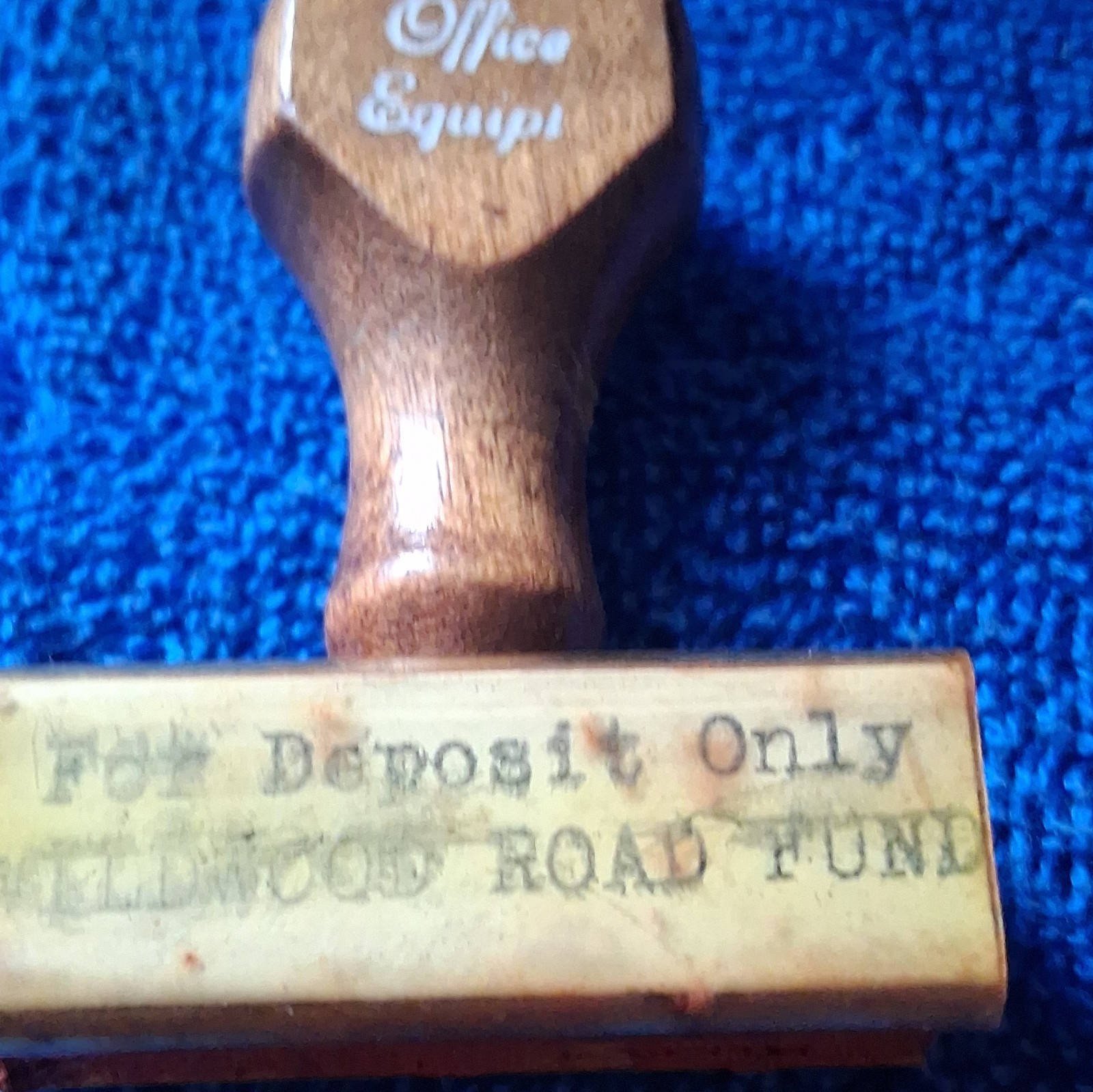 Coastal Office Equip. Wood Rubber Stamps Lot “For Deposit Only” FIRST CLASS